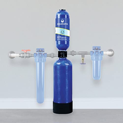 Image of Aquasana Rhino Salt-Free Conditioner Replacement Tank - 46 inch Height - No Salt Descaler - 1,000,000 Gallons - WH-SFWC-SR, Blue