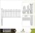 Zippity Outdoor Products ZP19002 Fence Newport, 36" H x 72" W, White