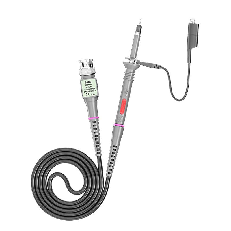 Image of Universal Oscilloscope Probe with Accessories Kit 100MHz Oscilloscope Clip Probes with BNC to Minigrabber Test Lead Kit (100 MHz Oscilloscope Clip one)
