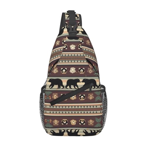 Mochila cruzada MyPiky con estampado de oso