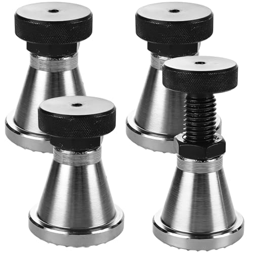 Acrux7 4PCS Adjustable Screw Jack Machinist Jack Adjust Height 2.6 to 3.9
