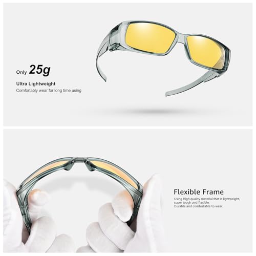 Night Driving Glasses for Men Women Polarized Night Vision Wrap Around Glasses for Driving4