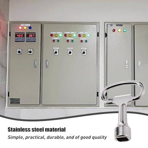 WLVinson 4 Stück Vierkantschlüssel Wasserhahn,Außenwasserhahn Schlüssel,Innenvierkant Steckschlüssel,4 Kant Schlüssel,Schaltschrankschlüssel,Universal Heizkörper Vierkantschlüssel (Vierkantschlüssel)