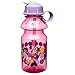 Zak Designs Minnie 14oz Kids Water Bottle with Straw - BPA Free with Easy Clean Design, Minnie Bowtique