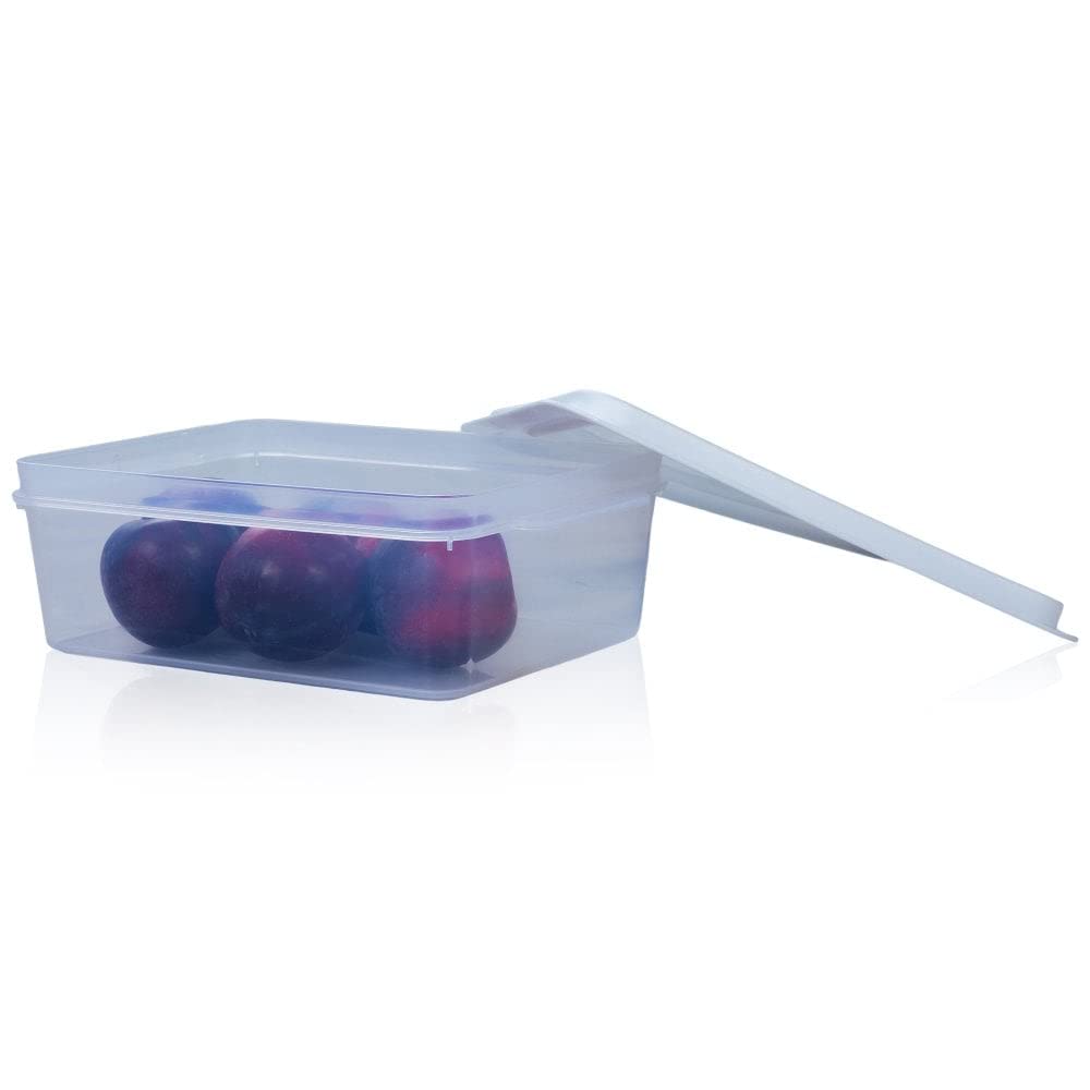 Lot 4 Boîtes Alimentaires Hermétiques 3L - Micro-ondes Congélateur Lave-vaisselle Sans BPA