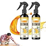 2 Stück Natürliches Mikromolekularisiertes Bienenwachsspray,Bienenwachsspray Reiniger,Holzreiniger Und Polnisches Möbelwachs,Mehrzweck-Natürliches Bienenwachsholz Politur Und Reiniger Für Möbelpflege