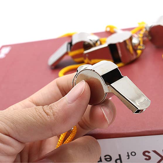 Silbatos de árbitro acero inoxidable 10 piezas miniatura 3