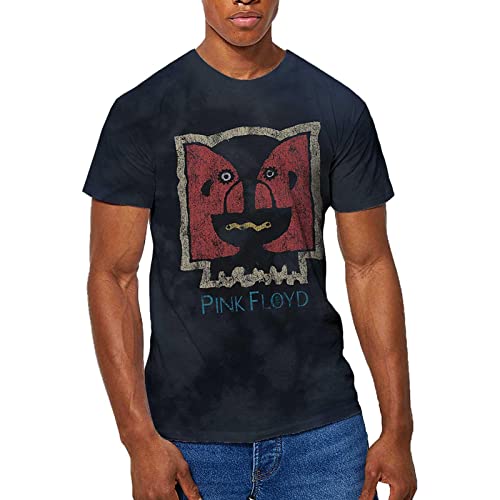 PINK FLOYD T Shirt Division Bell Vintage Logo Officiel Dip Dye on Noir Unisex Size XXL