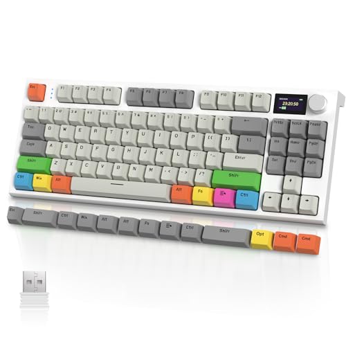 VGN GAMEPOWER RK86PRO Gasket Teclado Mecanico Gaming, 75% Apex Pro TKL Teclado Inalambrico RGB...