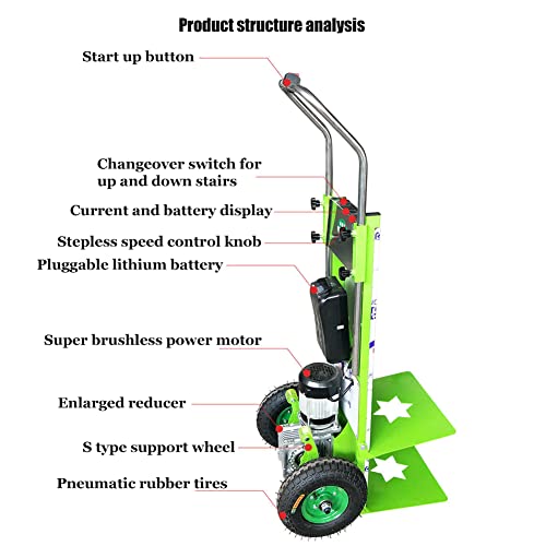 Carretilla eléctrica para escaleras con motor brushless 800W miniatura 3