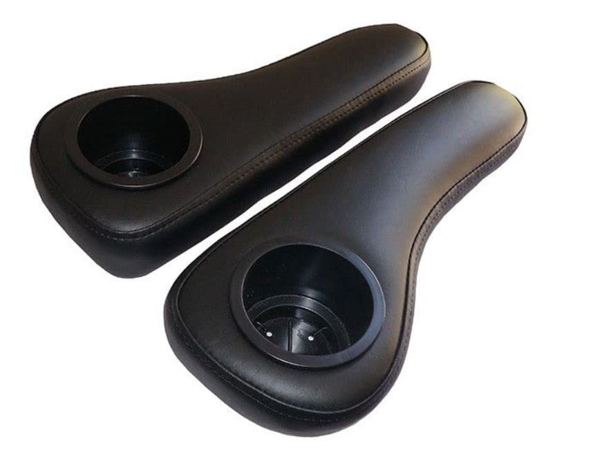 3G Black Arm Rests for Rear Seats for EZGO, Club Car & Yamaha Golf Carts