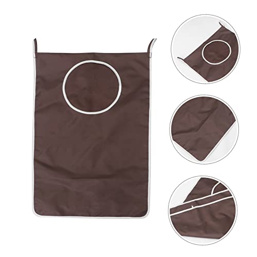 Cesto para ropa sucia de gran capacidad en tela Oxford color café para baño y dormitorio 3