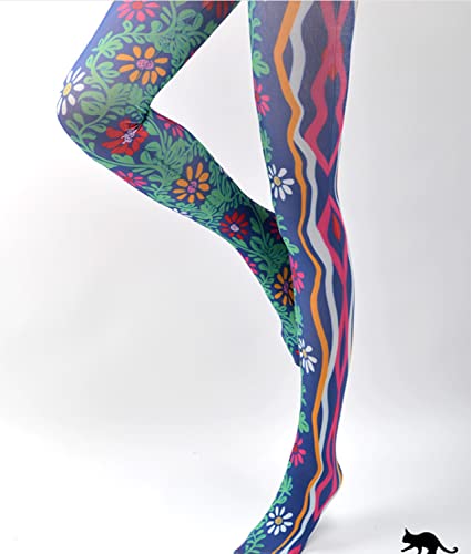 Image of Sahabowi Women Tights, Opaque High Waist Pantyhose, Vintage Control Top Stockings