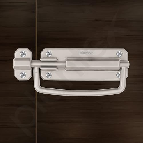 Image of Plantex Door Stopper /5 Inch Baby Latch Kadi /Door Latch for Bathroom /Door Lock for Home /Office Doors - Pack of 2 (Matt)