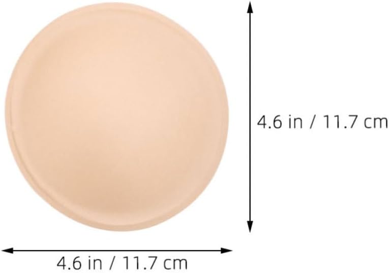 10 Pairs Soft Bra Inserts Pads, Beige Sponge Cups for Swimwear image 2