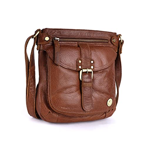 Real Leather Soft Small Womens Crossbody Handbags & Purses - Premium Sling Crossover Shoulder Bag