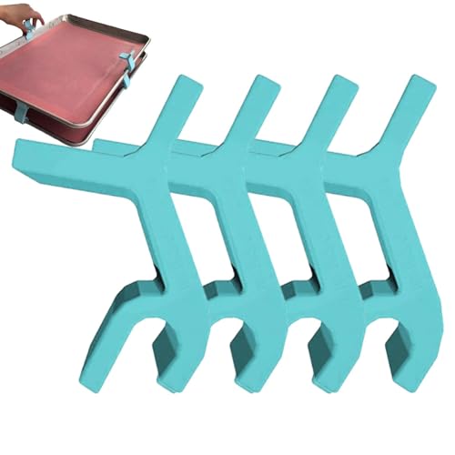 Heavy-Duty Baking Pan Organizer, Compact Cookie Tray Storage, Baking Sheet Organizer Rack, Adjustable Baking Sheet Holder, Vertical Baking Sheet Stacker, Organize Baking Trays Efficiently