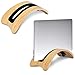Price comparison product image Vertical Stand for Macbook Notebook, SAMDI Wood Laptop Stand Holder with 4 Soft Silicone Inserts Replacement, Space-saving vertical desktop stand for .(White Birch)