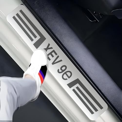 Image of NEXTA Door Sill /Foot Step Stainless Steel Plates Compatible with XEV 9E (Set of 4 Pcs)