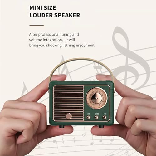 Haut-parleur Bluetooth rétro portable, cadeau d'anniversaire idéal - 4