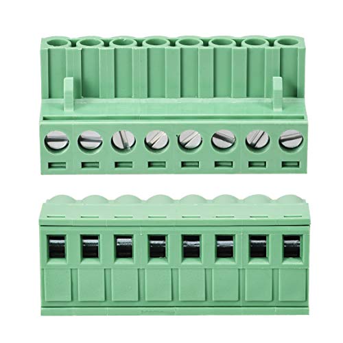 Conector bloque de terminales de tornillo 8 pines, solución para cableado PCB limpio 6