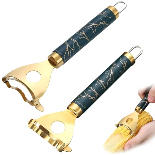 JREEPEE 2pc Stainless Steel Corn Peeler & Stripper Tool for ...