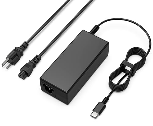 Image of 65W 45W USB C Laptop Charger Compatible with HP,Lenovo Thinkpad Yoga,Dell,Asus,Acer,Samsung Chromebook Charger Fast Charging Type C Laptop Charger AC Adapter Power Cord Supply