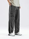 O3e Light Fit Straight Fit Track Pants for Men High Rise Ankle Length Gym Lower Quick Dry Polyester Blend Sports Joggers Drawstring Zipper Running Training Casual Wear (in, Alpha, M, Regular, Grey) gallery image