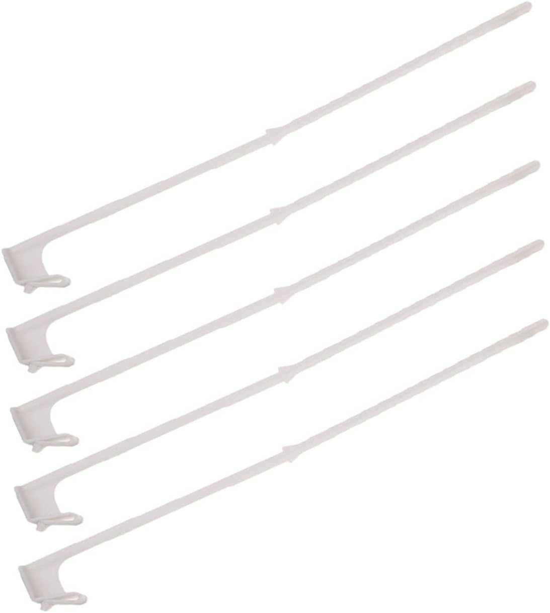 Yardenfun 5Pcs Car Window Flagpoles 44cm Clip-on Flag Holder Set 12Pcs Adjustable Window Clips for Car Truck Bus Electric Smooth Surface