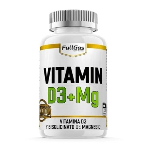 Vitamina D3 + Magnesio Bisglicinato - FullGas - 120 cápsulas