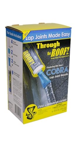 Sashco Sealants 14026 Cobra Through The Roof! Lap Joint System - Including 6 cartridges of Through The Roof - Quantity 1