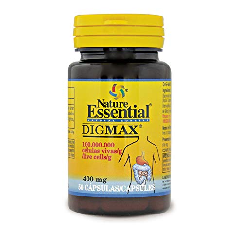 Nature Essential - Digmax 400 Mg - 50 Cápsulas - Complemento Alimenticio De Lactobacilos  - Contribuye A Mantener El Equilibrio De La Flora Intestinal