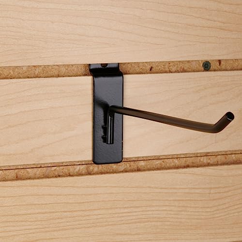 Sswbasics 8 Inch Black Peg Hook For Slatwall - Pack Of 50 #TOP2