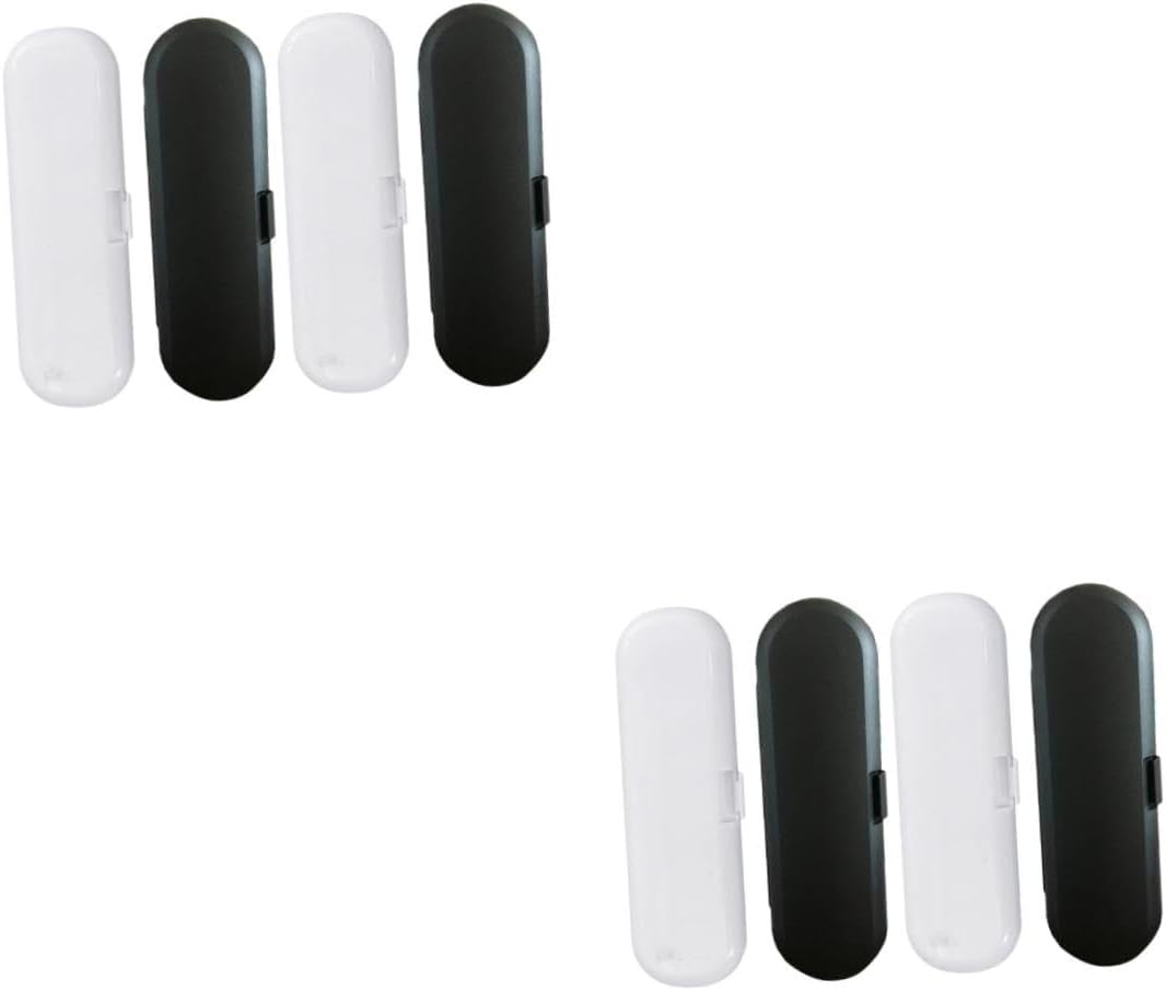 2sets 4pcs Toothbrush Travel Case Electric Toothbrush Box with Drainage Portable and Compact Design for Home and Outdoor Use for Travel and Storage 4pcs*2