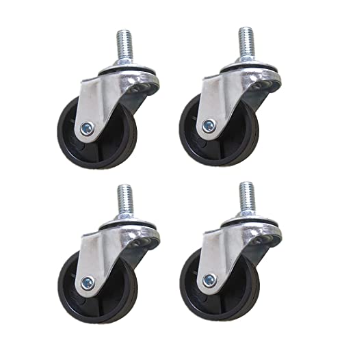 Roulettes pivotantes de 50 mm robustes en nylon et acier inox - 2