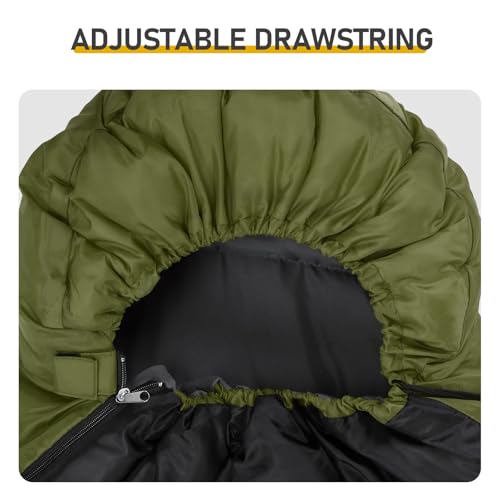 Sleeping Bags for Adults, Backpacking Camping Sleeping Bag, Cold Weather & Warm, Lightweight Compact Camping Sleeping Bag for Girls Boys Mens miniatura 3