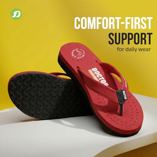 Image of DOCTOR EXTRA SOFT Women's Ortho Care Orthopaedic and Diabetic Feel Good Super Comfort Dr Sliders /Flip-flops /House Slippers [OR-D-16]