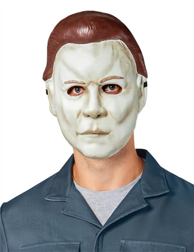 41N8EEeBkhL. SL500 Rubies Men's Halloween II Michael Myers Formed Plastic Costume Half-Mask, One Size for Themed Parties and Halloween