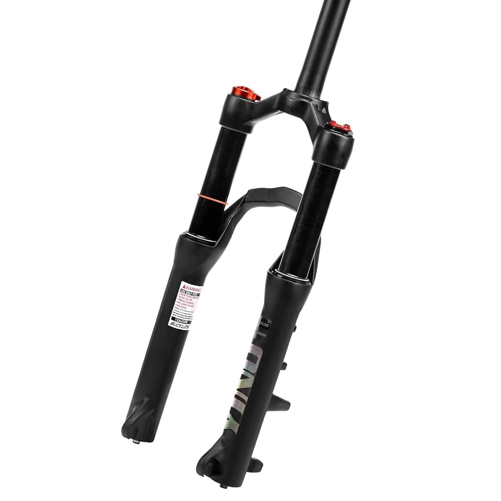 20-Zoll-Air-Mountainbike-Federgabel, 100 mm Federweg, 1 1/8 Zoll gerades Rohr, manuelle Sperre, 9 mm Schnellspanner, Mountainbike-Vorderradgabel, passend für MTB-Tourenräder