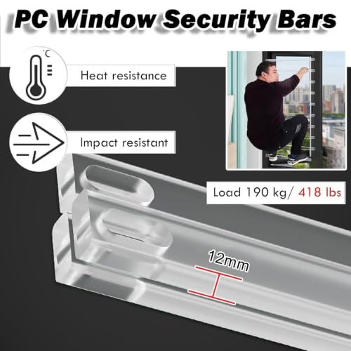 Red de seguridad para ventana extraíble e invisible ajustable de 60cm con soporte de 90 kg 4