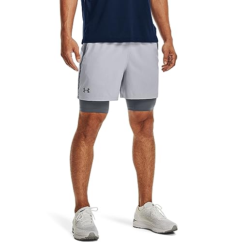 Under Armour Uomo UA Qualifier 2-in-1 Shorts, pantaloncini uomo