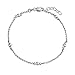 Christmas Gifts Ankle Bracelet 925 Silver Ball Jewelry Beaded Summer Anklet