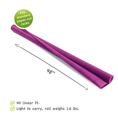 Smart-Fab Craft Fabric Roll, 48" X 40', Dark Purple, Perfect For Schools, Crafts, Art, Bulletin Board, Teacher Classrooms, Outlasts Paper, Won't Fade #TOP1