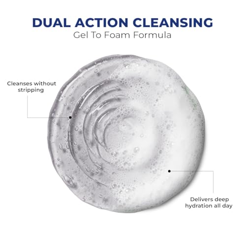 Image of Conscious Chemist Gentle Face Wash for Dry Skin | 100ml | Hydrating Cleanser for Face with Hyaluronic Acid, Ceramides and Ginseng Extract, Treats Dull and Dehydrated Skin for Women & Men - Hydro+