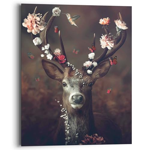 REINDERS Wandbild, Hirsch, Kinderzimmer, Bilder, Wanddeko, Room Decor, MDF, Braun, 50x40cm REINDERS Wandbild, Hirsch, Kinderzimmer, Bilder, Wanddeko, Room Decor, MDF, Braun, 50x40cm