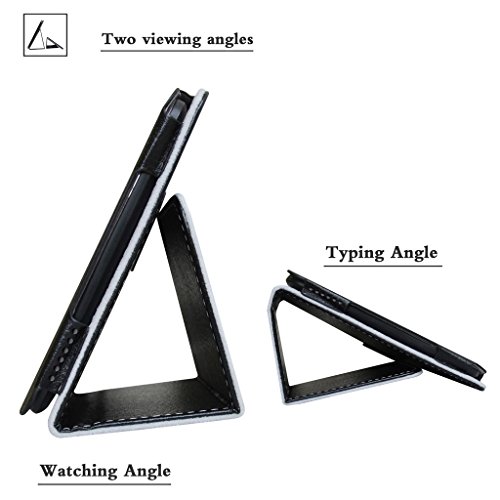 Insignia 11.6 NS-P11W7100 / NS-P11A8100 Case,Mama Mouth PU Leather Folio Stand Cover for 11.6" Insignia 11.6 NS-P11W7100 / NS-P11A8100 11.6 Inch Windows 10 Tablet PC,Black - Thumbnail 5