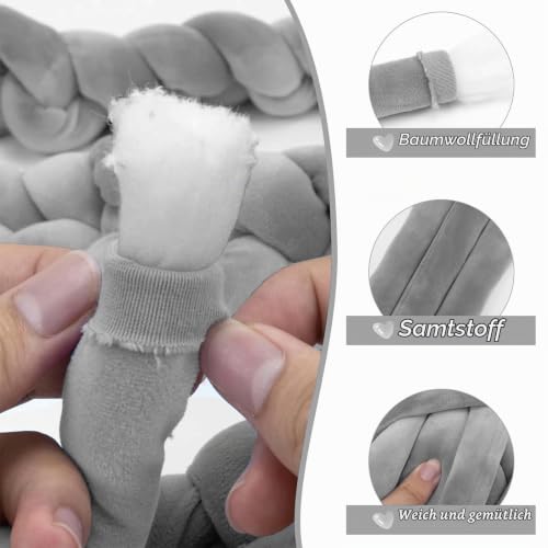 Fegat Armstricken XXL Wolle Grau 500g – Bild 3