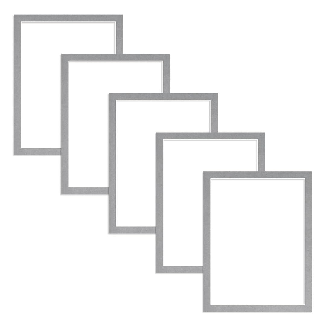 Alison Kingsgate 90X70CM Silver Picture Mount - 80X60CM Aperture - Pack 5 — image 1