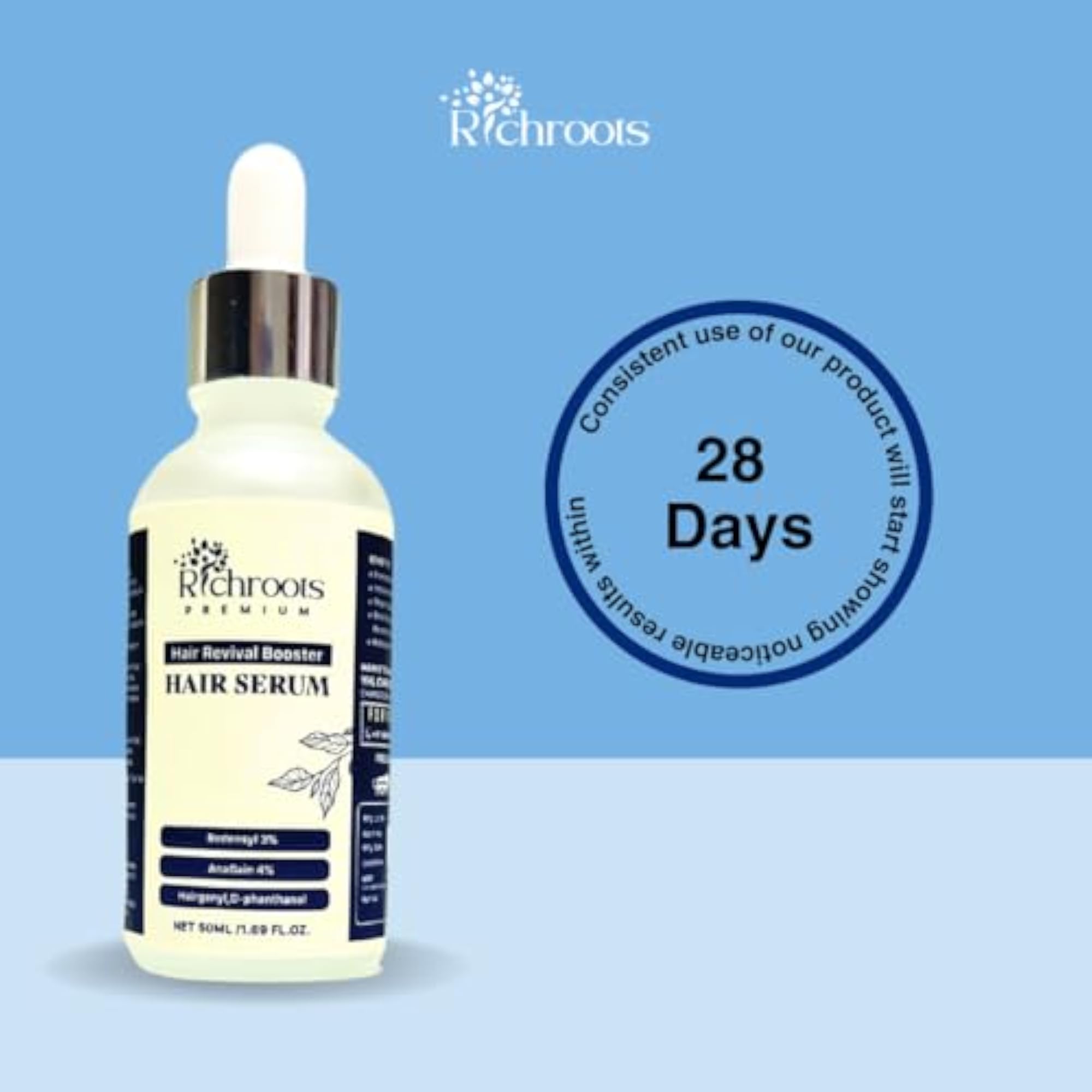 Advanced Hair Growth Serum 50ml, Controls Hair Fall