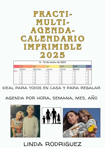 PRACTI-AGENDA IMPRIMIBLE SEMANAL 2025: VERSION FAMILIAR